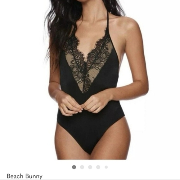 Beach Bunny Black One-Piece Swimsuit